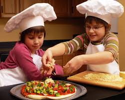 cooking children